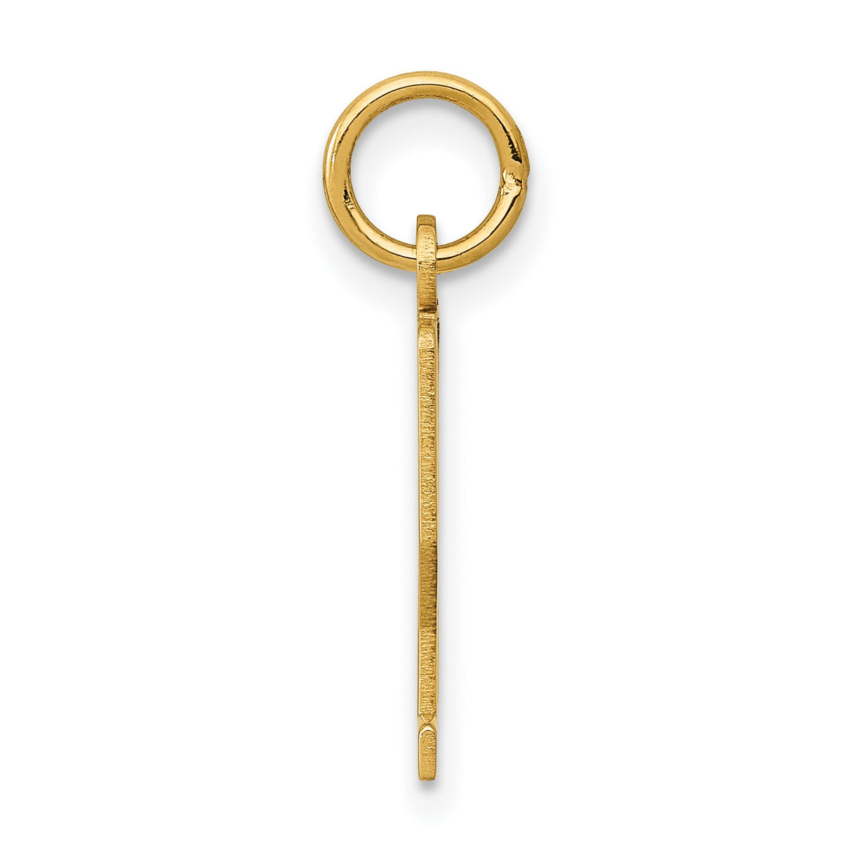 14k Yellow Gold Number 22 Pendant Charm, Clean Modern Design for Men and Women