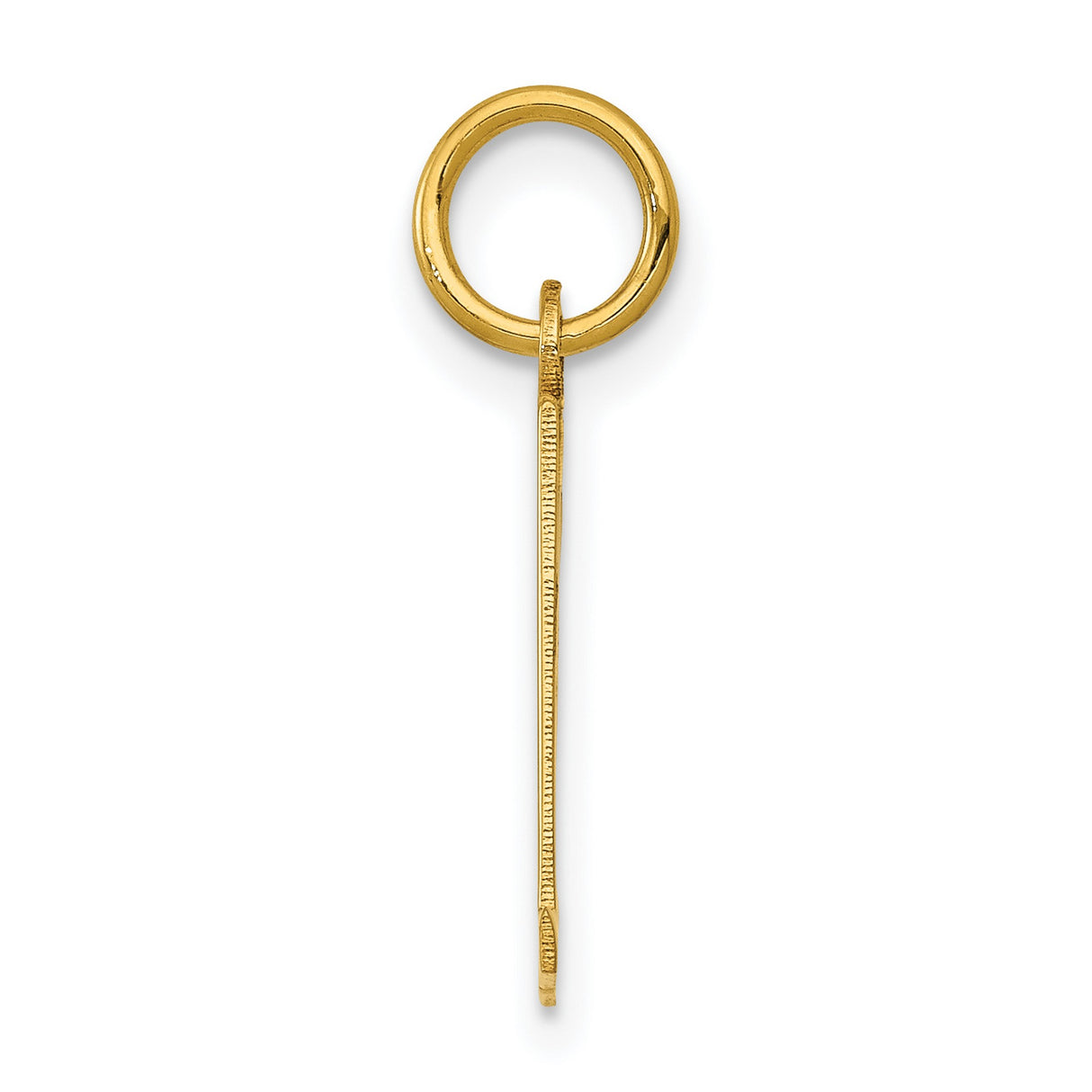 14k Yellow Gold Number 31 Pendant Charm, Bold Block Numerals, Mens or Womens Jewelry