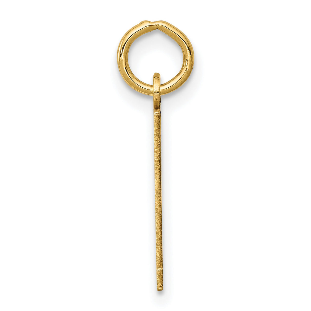 14k Yellow Gold Number 41 Pendant Charm, Cutout Design with Polished Finish, Unisex Sports Theme