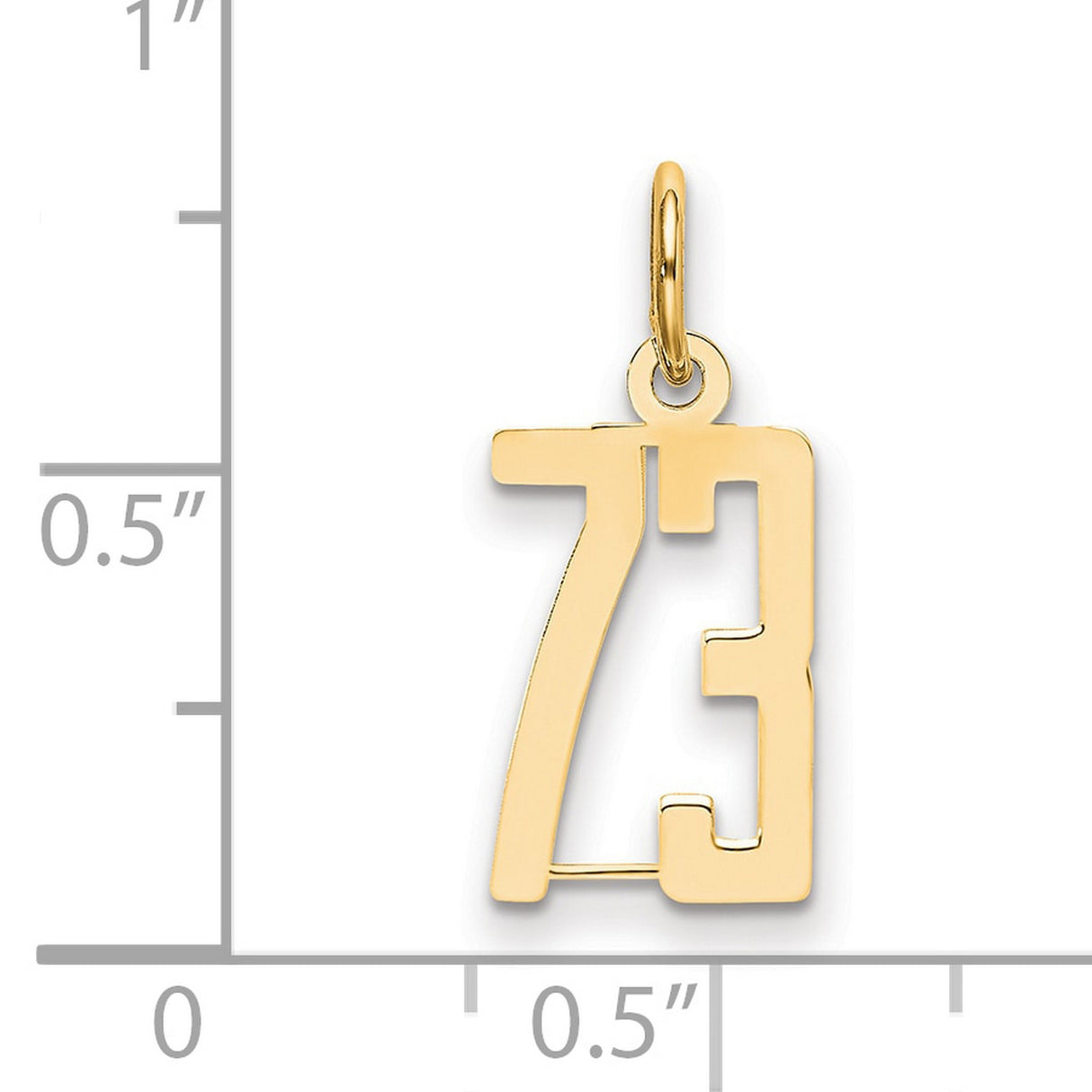 14k Yellow Gold Chai Pendant, Hebrew Life Symbol Religious Jewelry for Men and Women