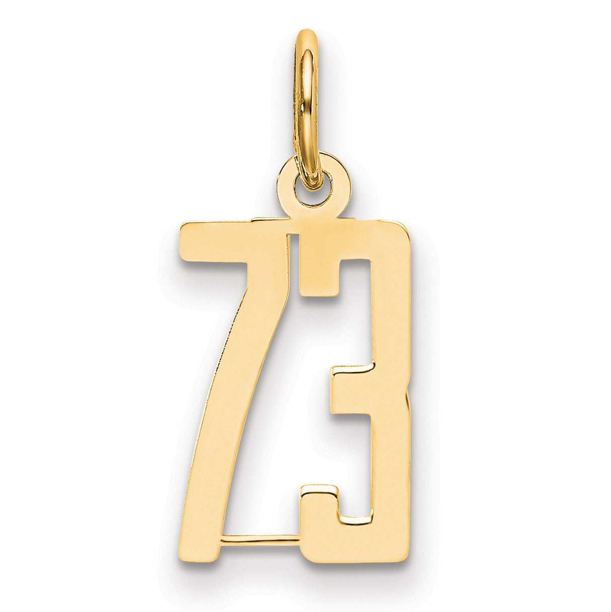 14k Yellow Gold Chai Pendant, Hebrew Life Symbol Religious Jewelry for Men and Women