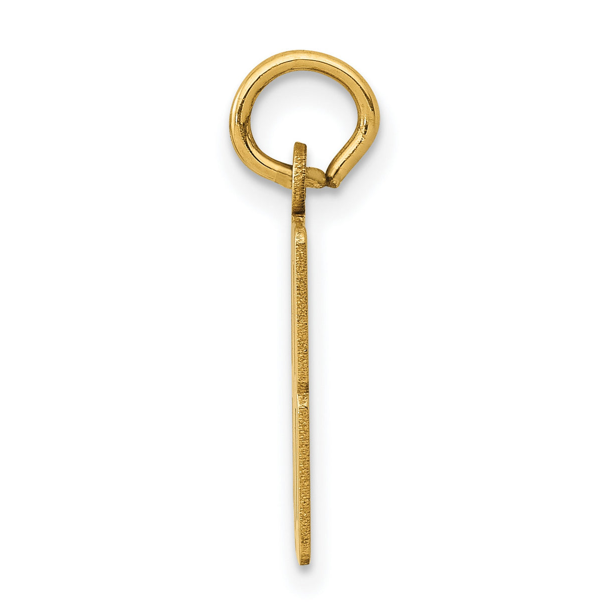 Small Elongated Number 88 Charm Pendant in Real 14k Yellow Gold