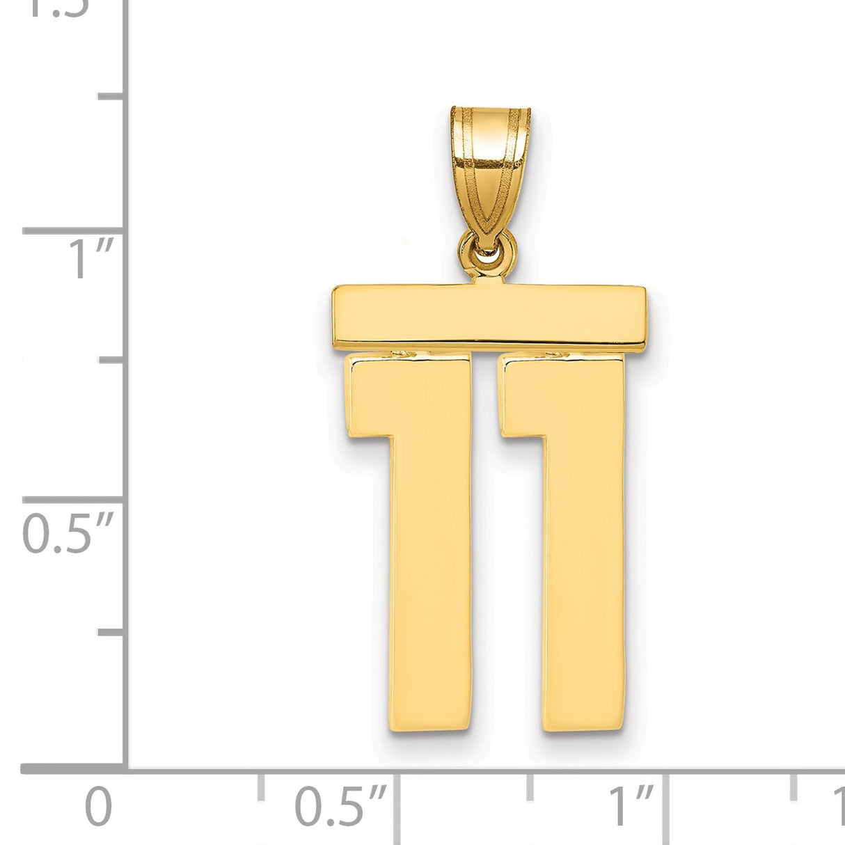 14k Yellow Gold Chai Pendant, Hebrew Life Symbol, Jewish Spiritual Charm for Men or Women