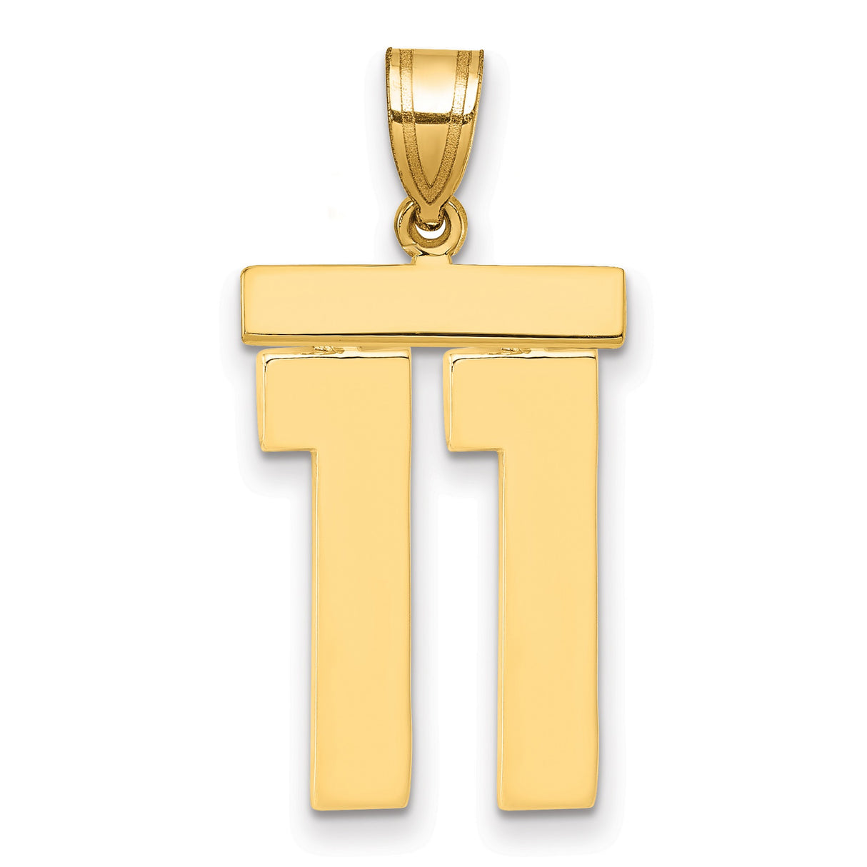 14k Yellow Gold Chai Pendant, Hebrew Life Symbol, Jewish Spiritual Charm for Men or Women