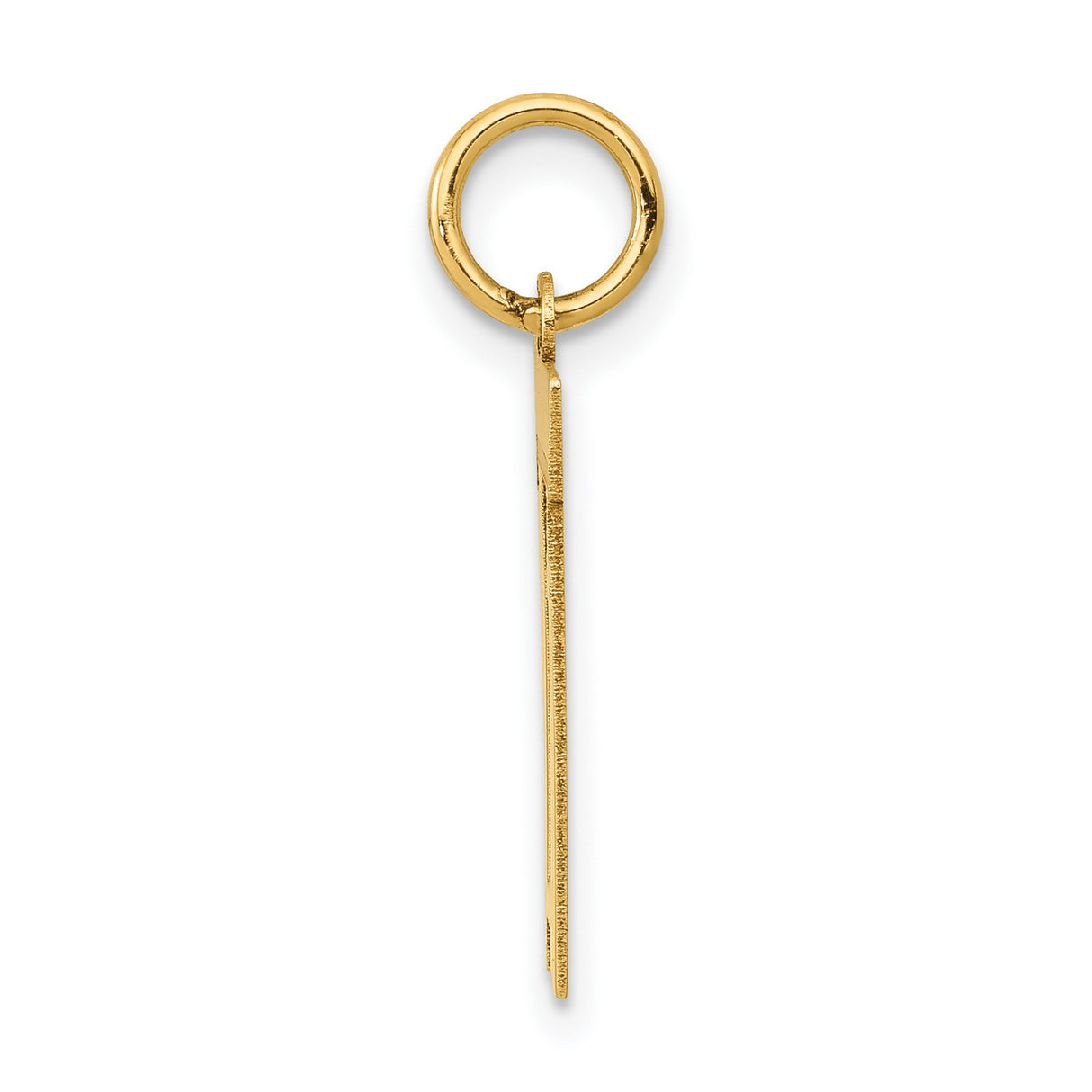 14k Yellow Gold Hebrew Chai Pendant, Jewish Life Symbol Charm for Men and Women