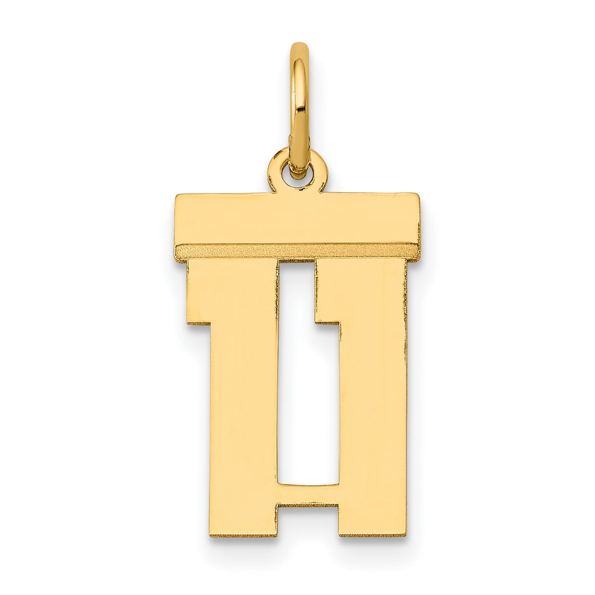 14k Yellow Gold Hebrew Chai Pendant, Jewish Life Symbol Charm for Men and Women