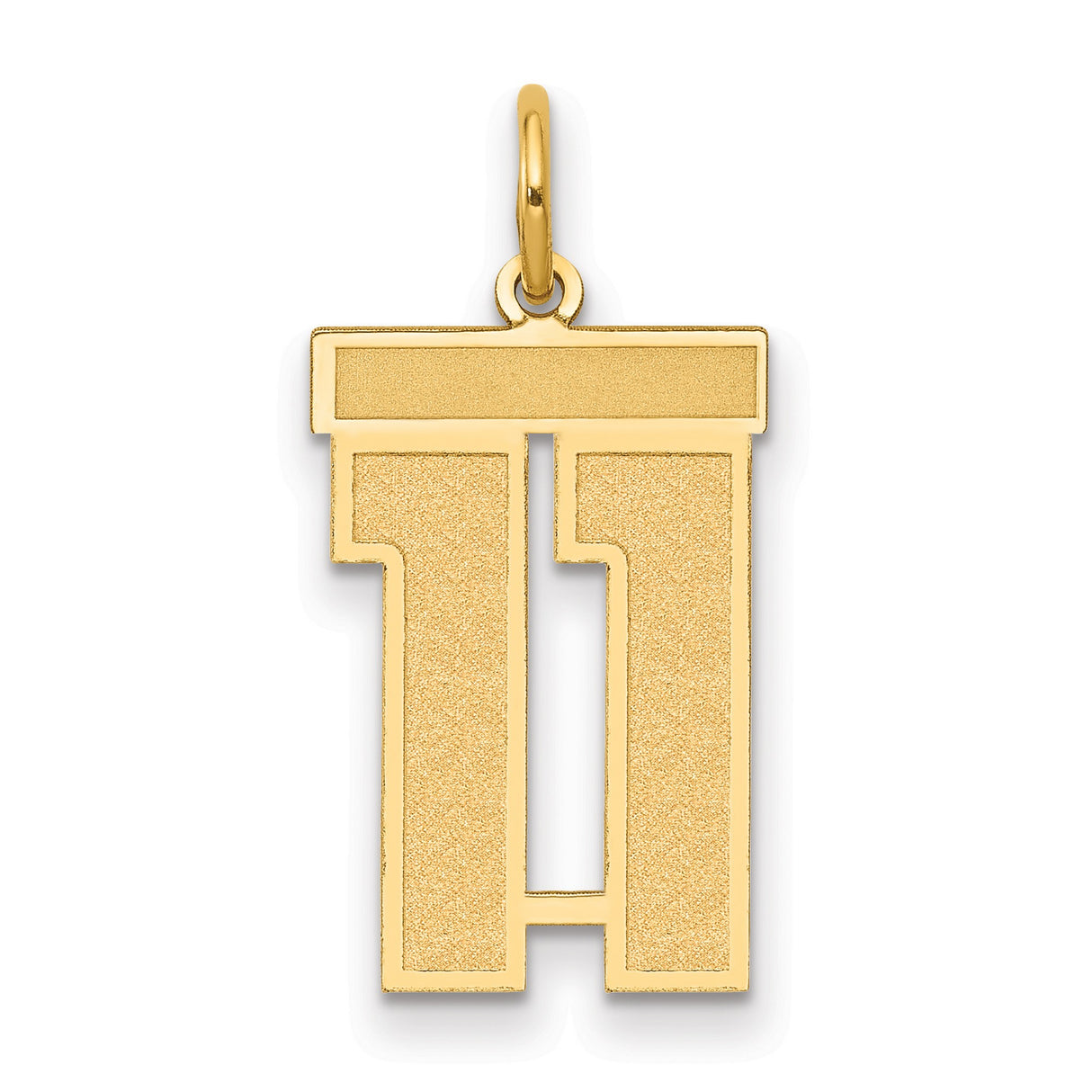 14k Yellow Gold Hebrew Chai Pendant, Unisex Jewish Faith Symbol Charm for Men and Women