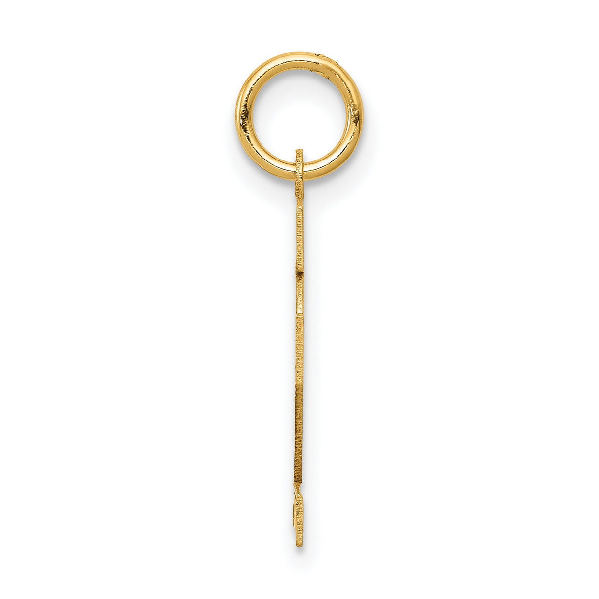 14k Yellow Gold Number 12 Pendant, Bold Block Jersey Style Charm for Men and Women