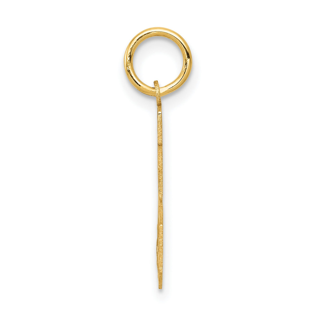 14k Yellow Gold Number 25 Pendant Charm, Bold Athletic Style for Unisex Wear