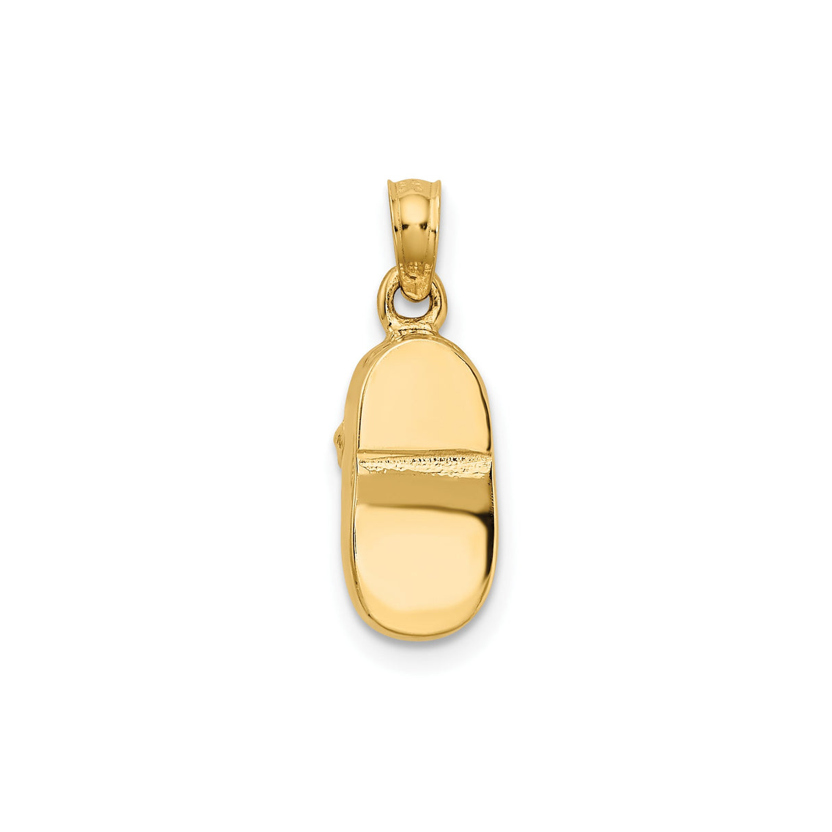 14k Two-Tone Gold Baby Shoe Pendant with Rose Gold Heart Detail, Sentimental Motherhood Charm