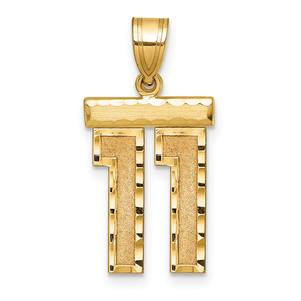 14k Yellow Gold Chai Pendant with Hebrew Life Symbol, Jewish Religious Charm for Men or Women