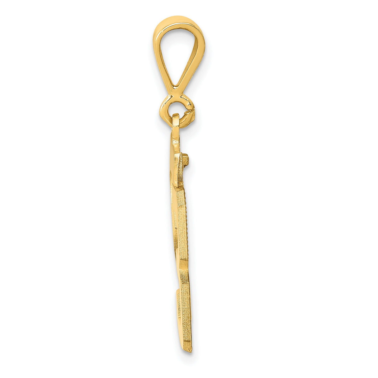 14k Yellow Gold Number 23 Pendant, Bold Sport-Inspired Charm for Men and Women