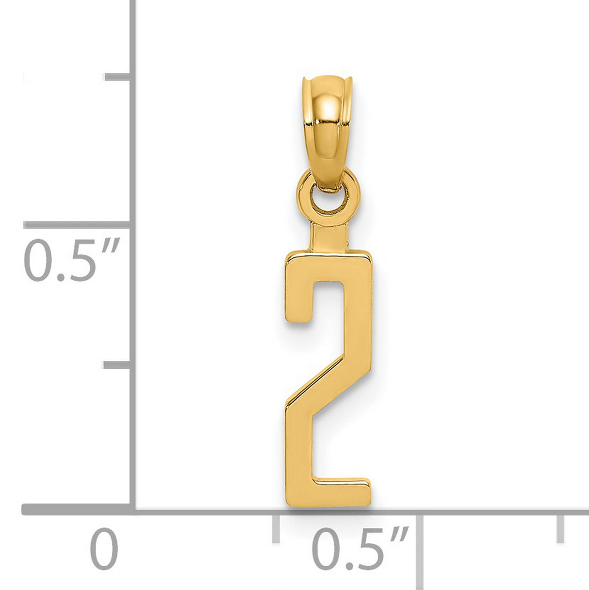 14k Yellow Gold Hebrew Letter Bet Pendant, Jewish Faith Symbol for Women or Unisex Wear