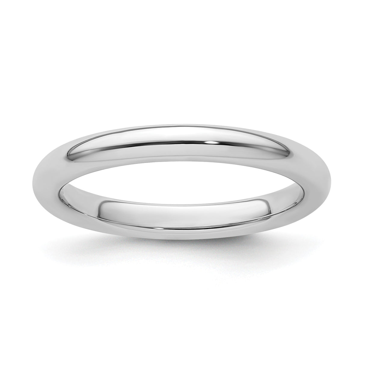 White Gold Comfort Fit wedding band ring