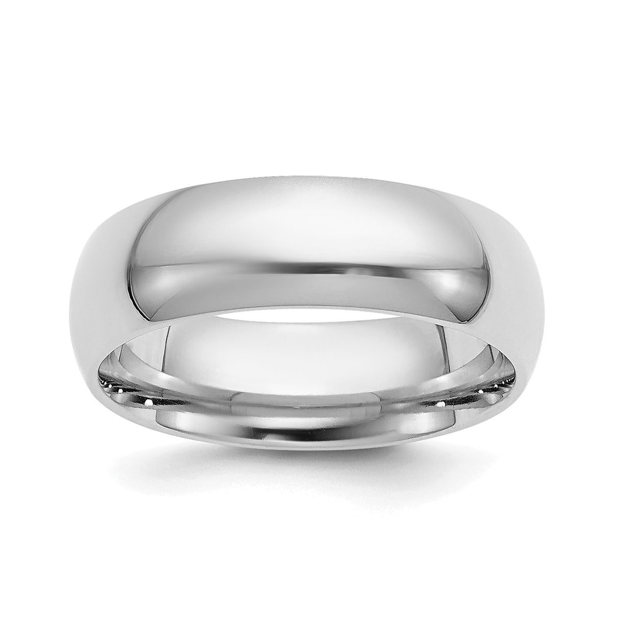 White Gold Comfort Fit wedding band ring
