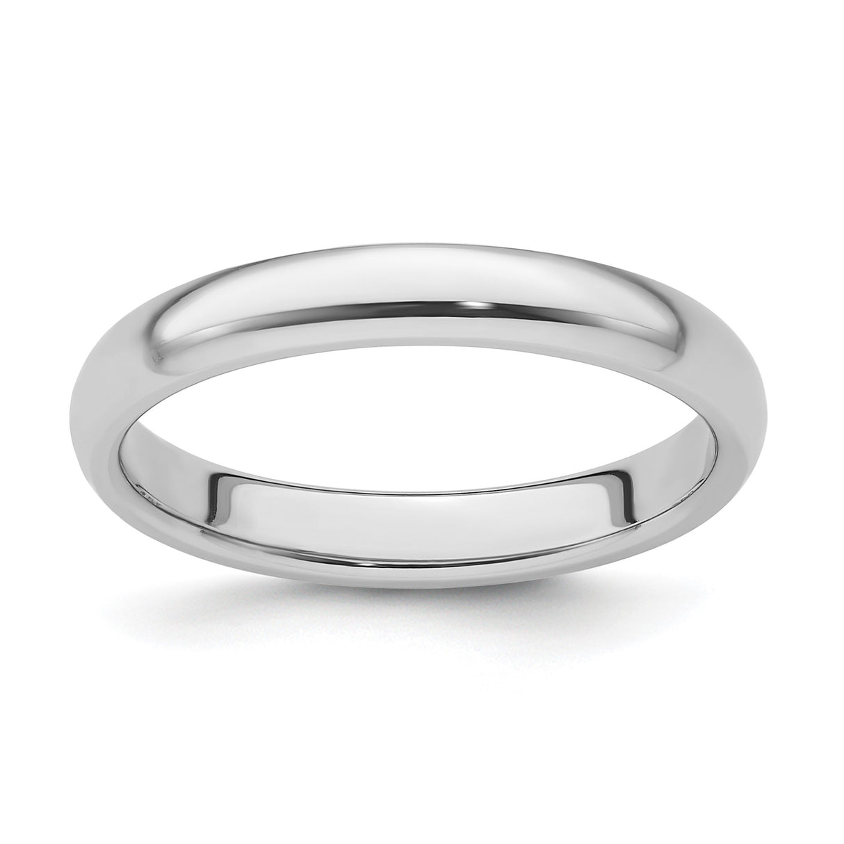 White Gold Comfort Fit, Lightweight wedding band ring