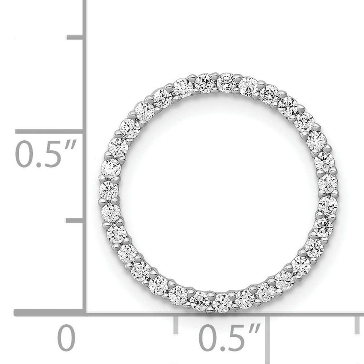 14k White Gold Eternity Ring with Prong Set Round Diamonds, Classic Wedding or Anniversary Band