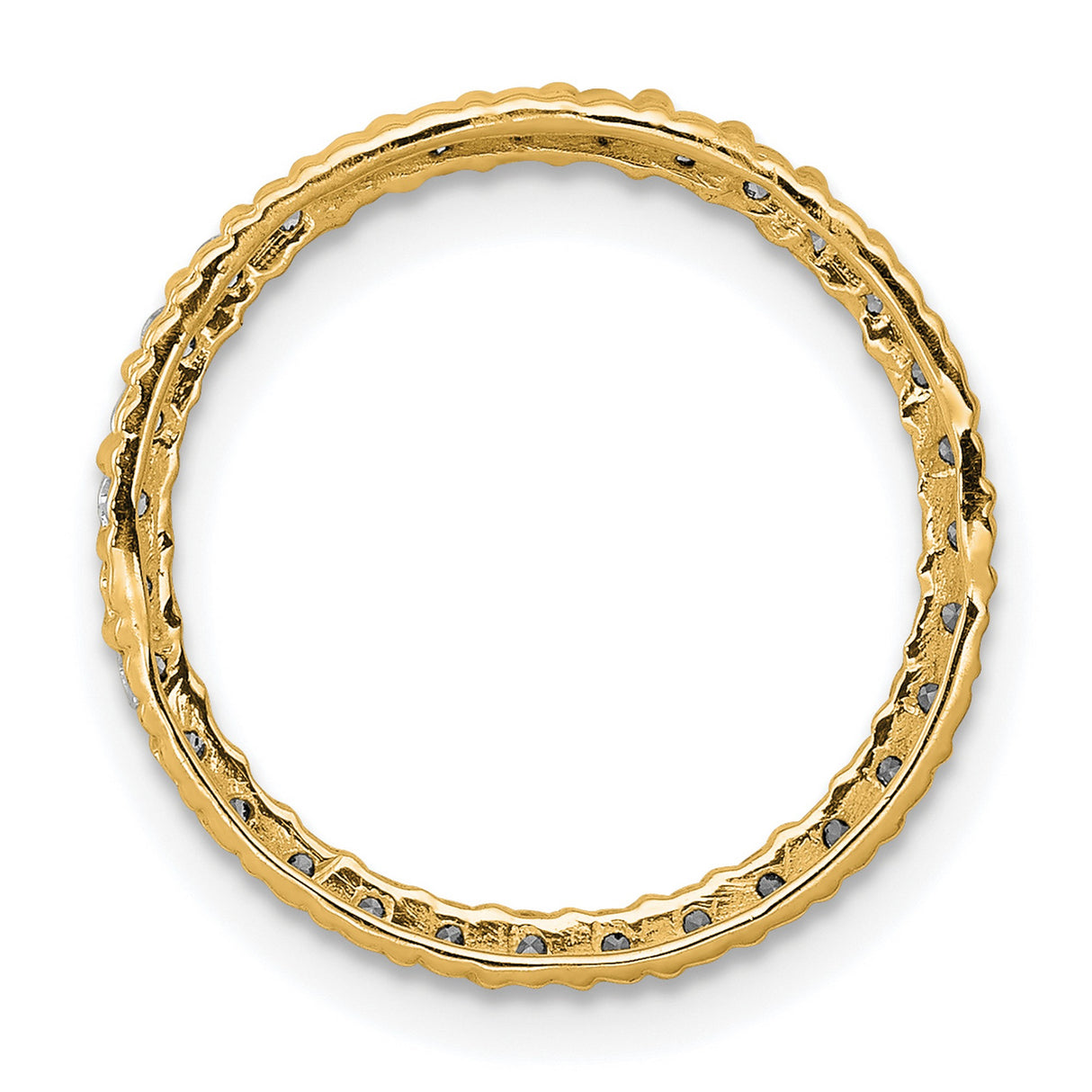 14k Yellow Gold Tennis Bracelet with Round Cut Diamonds, Eternity Style Fine Jewelry for Women