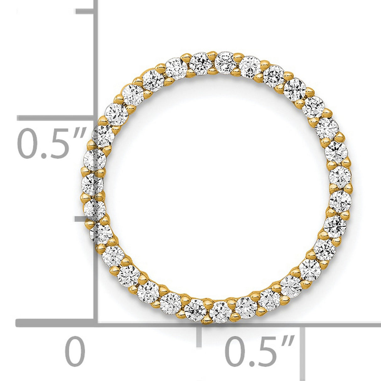 14k Yellow Gold Tennis Bracelet with Round Cut Diamonds, Eternity Style Fine Jewelry for Women