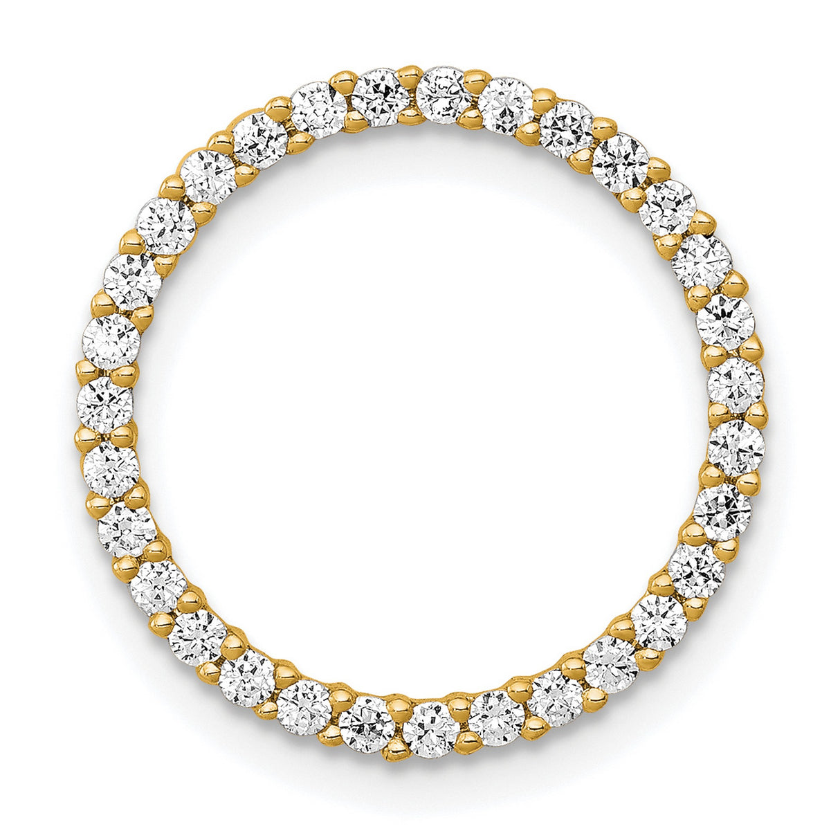 14k Yellow Gold Tennis Bracelet with Round Cut Diamonds, Eternity Style Fine Jewelry for Women