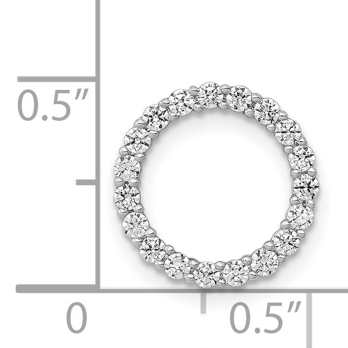 14k White Gold Eternity Band Ring with Round Cut Diamonds, Prong Setting, Stackable Anniversary Style