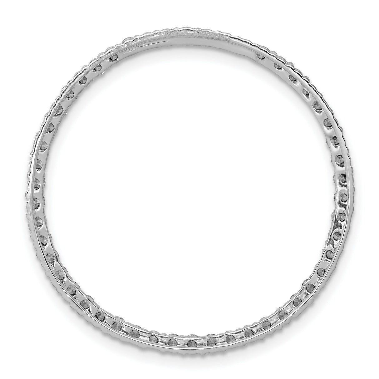 14k White Gold Tennis Bracelet with Round Cut Diamonds, Classic Fine Jewelry for Women
