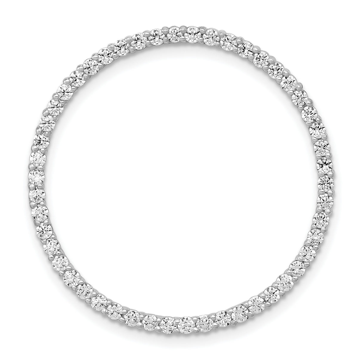 14k White Gold Tennis Bracelet with Round Cut Diamonds, Classic Fine Jewelry for Women