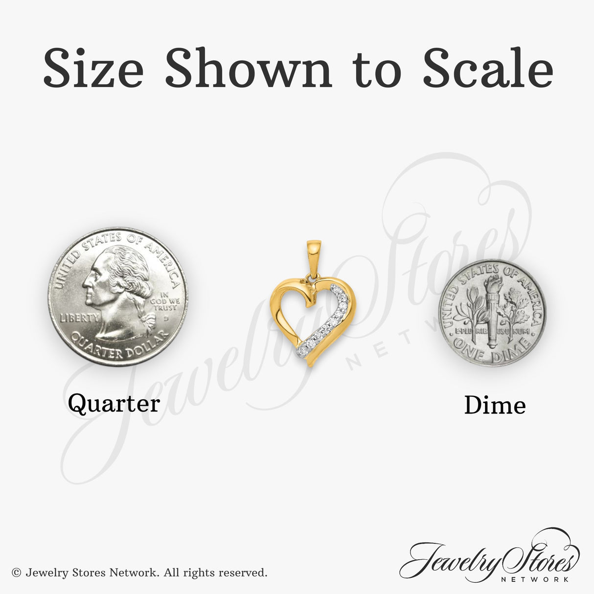 14k Yellow Gold Heart Pendant with Diamond Accents, Romantic Fine Jewelry for Women