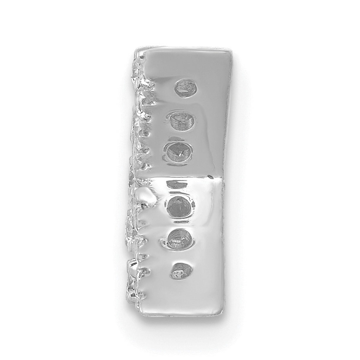 14k White Gold Diamond Initial K Pendant, Pavé Letter Charm, Personalized Monogram Jewelry