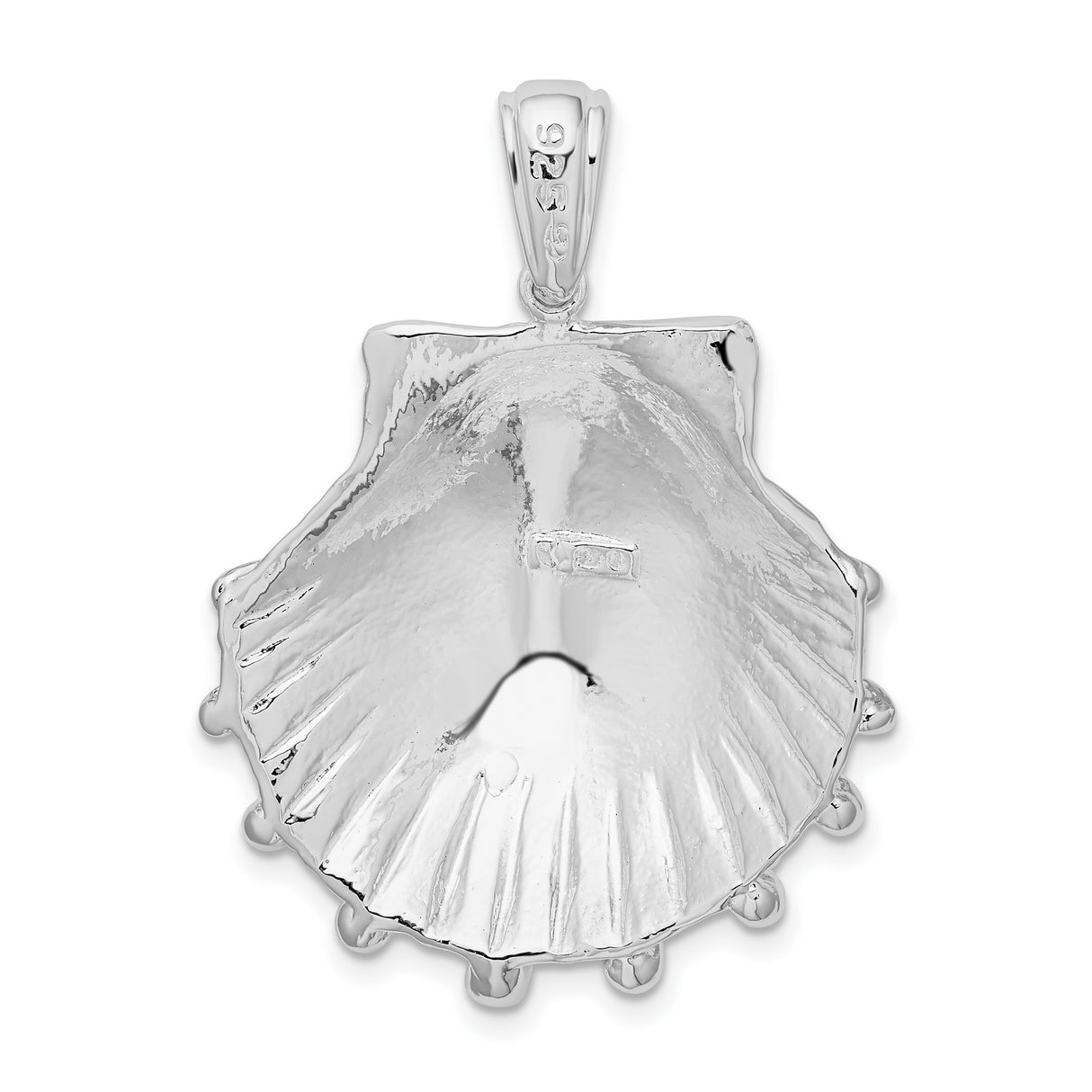 Sterling Silver Scallop Shell Pendant, Camino de Santiago Symbol, Christian Nautical Jewelry
