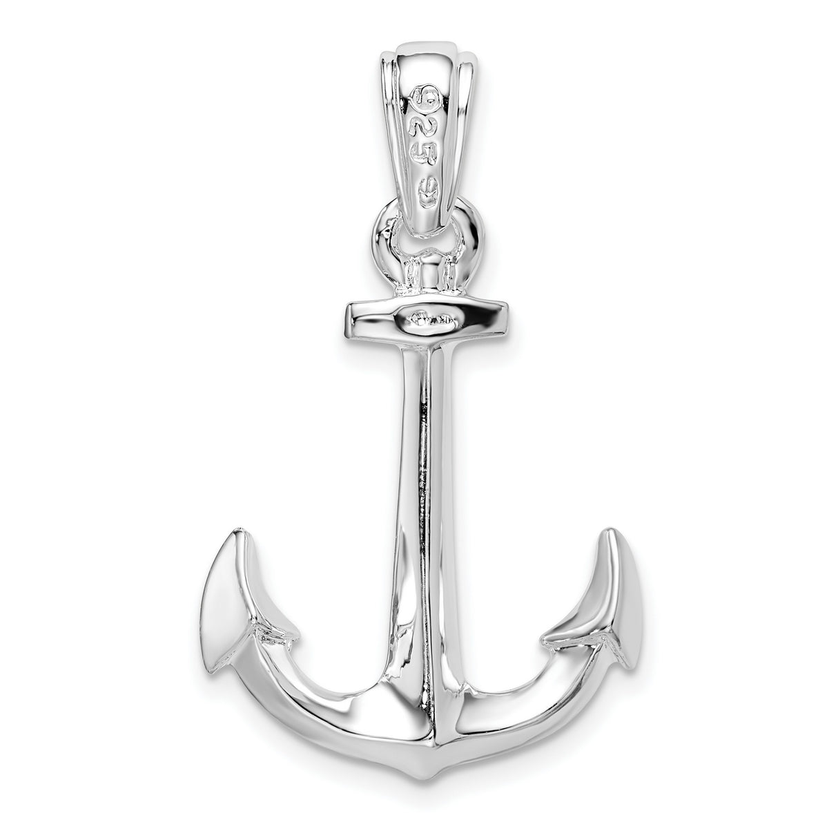 Sterling Silver Anchor Pendant, Nautical Symbol of Hope, Strength, and Faith