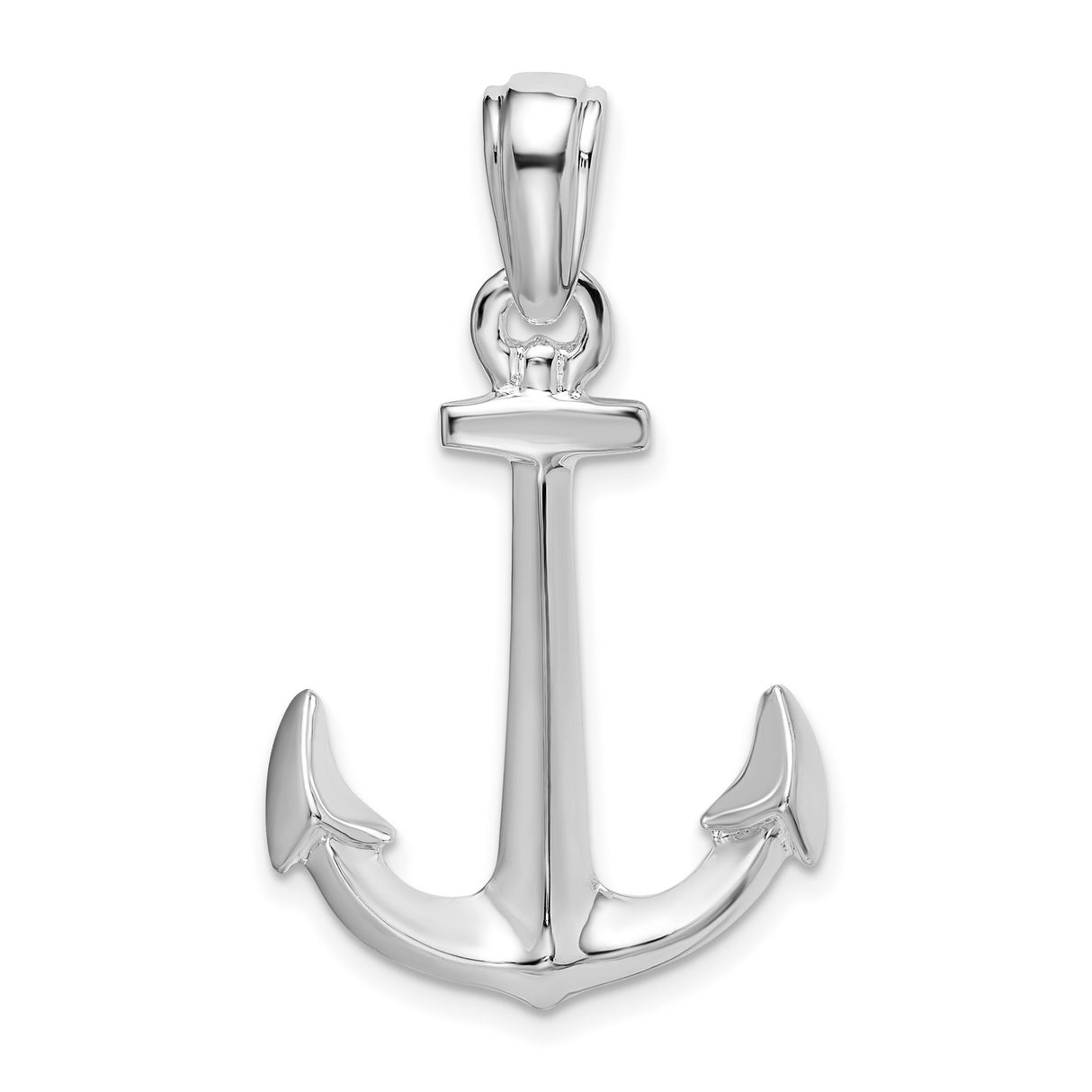 Sterling Silver Anchor Pendant, Nautical Symbol of Hope, Strength, and Faith