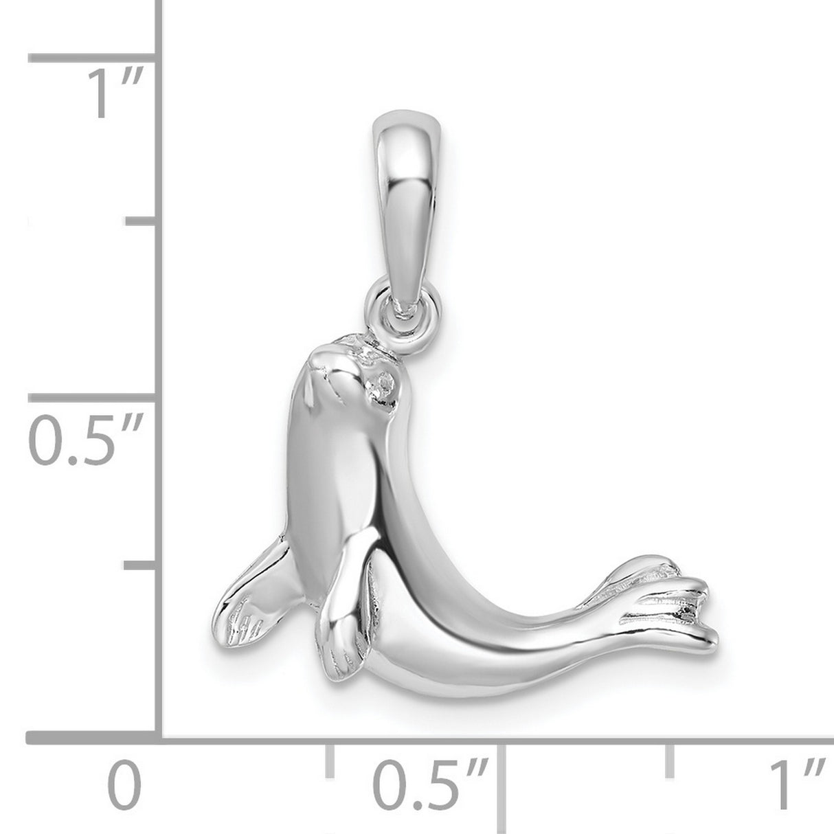 Sterling Silver Sea Lion Pendant, Detailed Ocean Wildlife Charm, Nautical Animal Jewelry