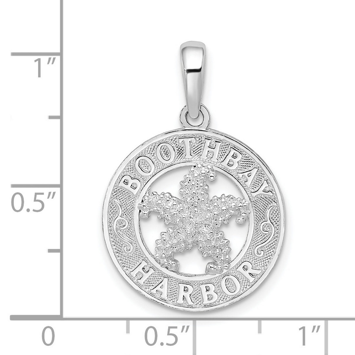 Sterling Silver Starfish Pendant, Nautical Ocean-Inspired Design for Women or Unisex Wear