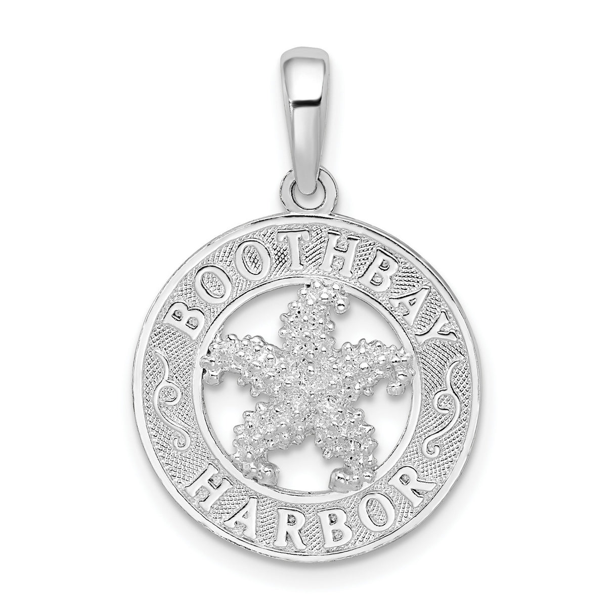 Sterling Silver Starfish Pendant, Nautical Ocean-Inspired Design for Women or Unisex Wear