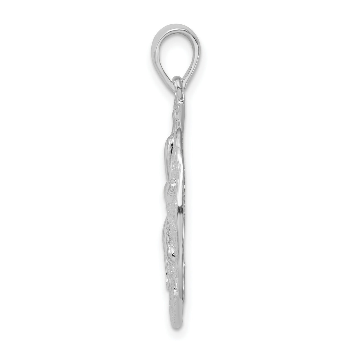 Sterling Silver Sand Dollar Pendant with Sea Life Design, Ocean-Inspired Coastal Jewelry for Women