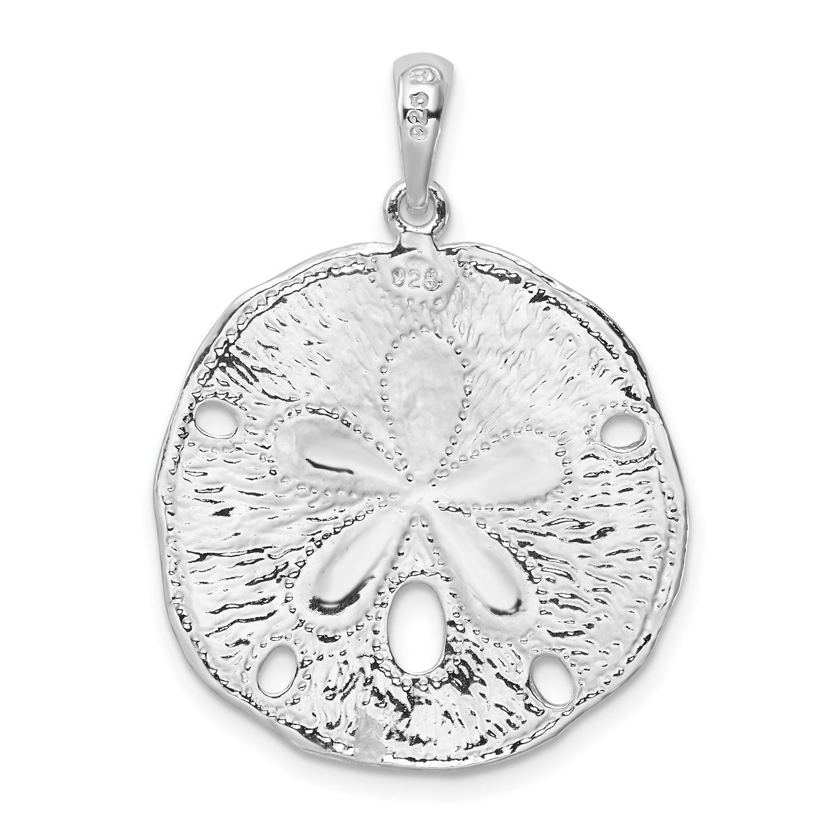 Sterling Silver Sand Dollar Pendant with Sea Life Design, Ocean-Inspired Coastal Jewelry for Women
