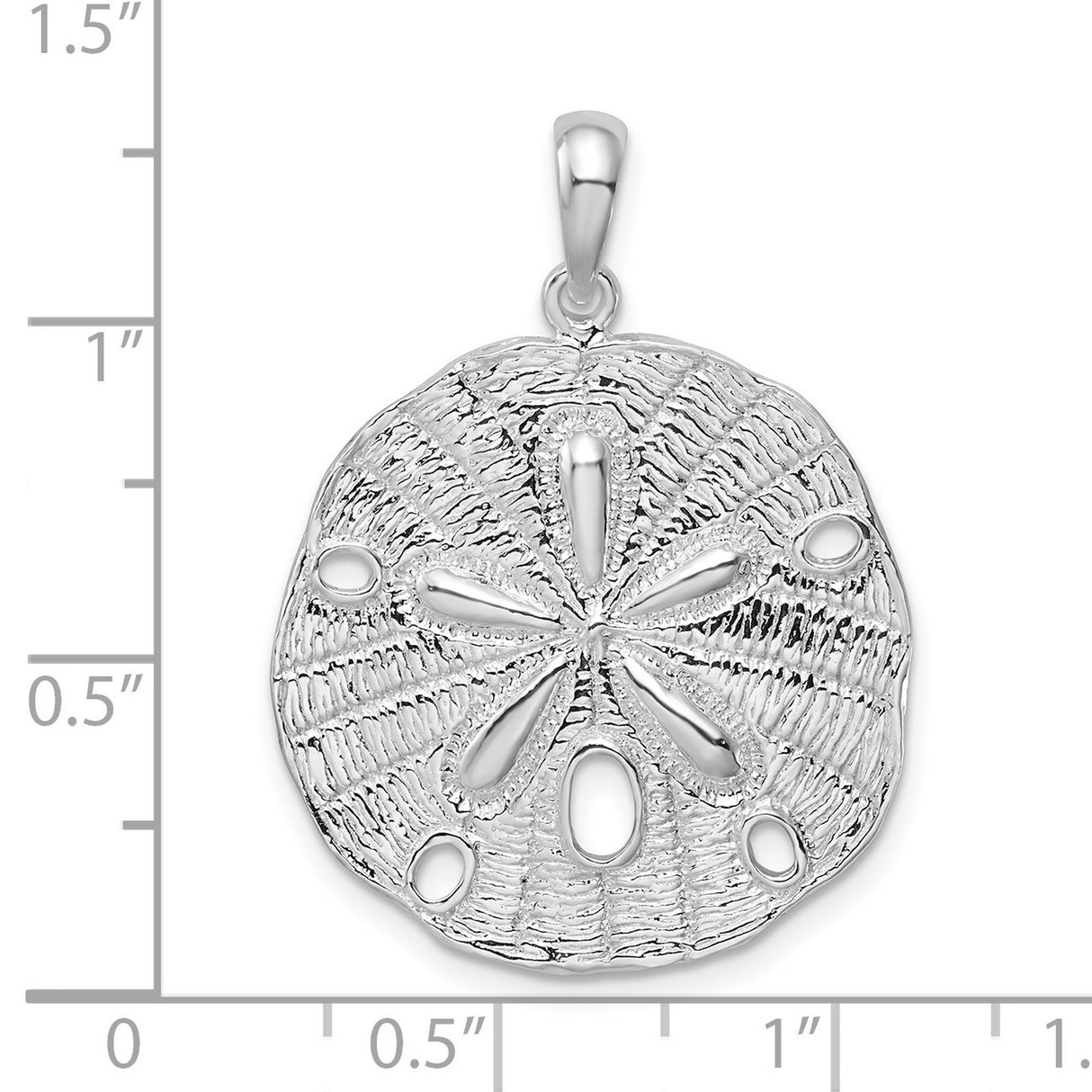 Sterling Silver Sand Dollar Pendant with Sea Life Design, Ocean-Inspired Coastal Jewelry for Women