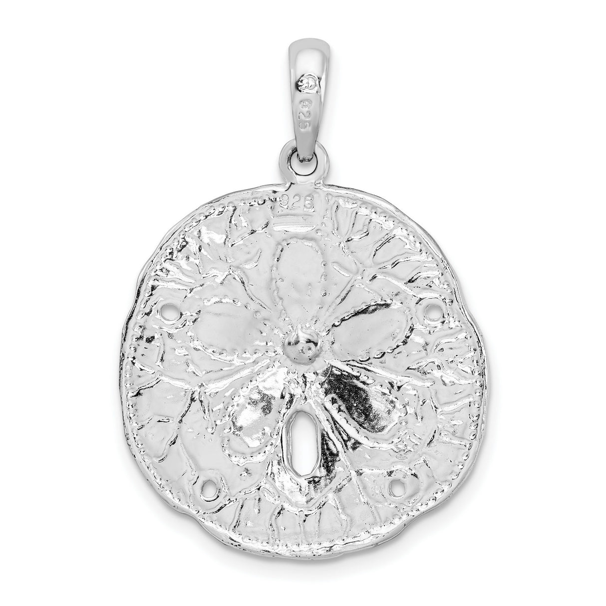 Sterling Silver Sand Dollar Pendant, Ocean-Inspired Coastal Charm for Women