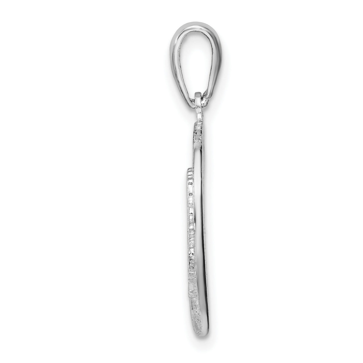 Sterling Silver Barbados Map Pendant with Circle Design, Unisex Cultural Heritage Jewelry