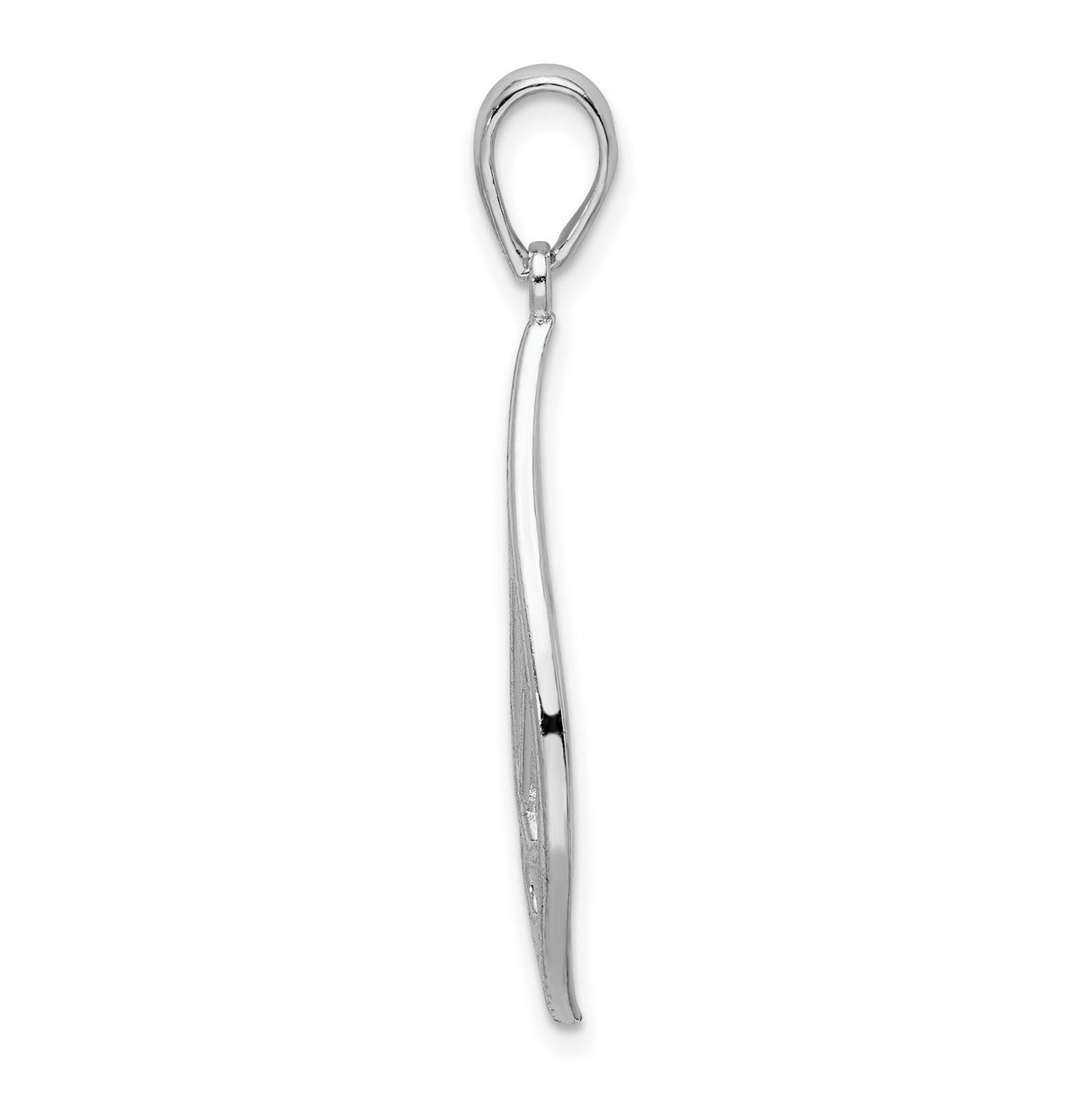 Sterling Silver Teardrop Pendant with Openwork Celtic Knot Design for Women