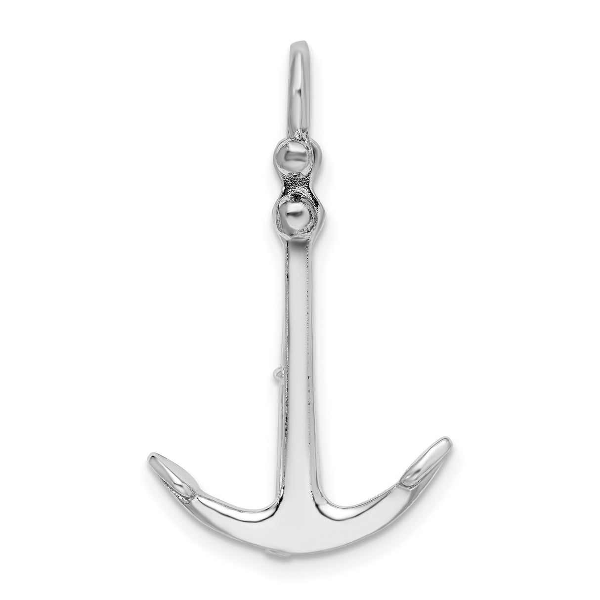 Sterling Silver Anchor Pendant, Nautical Maritime Symbol of Strength, Hope, and Faith, Unisex Jewelry