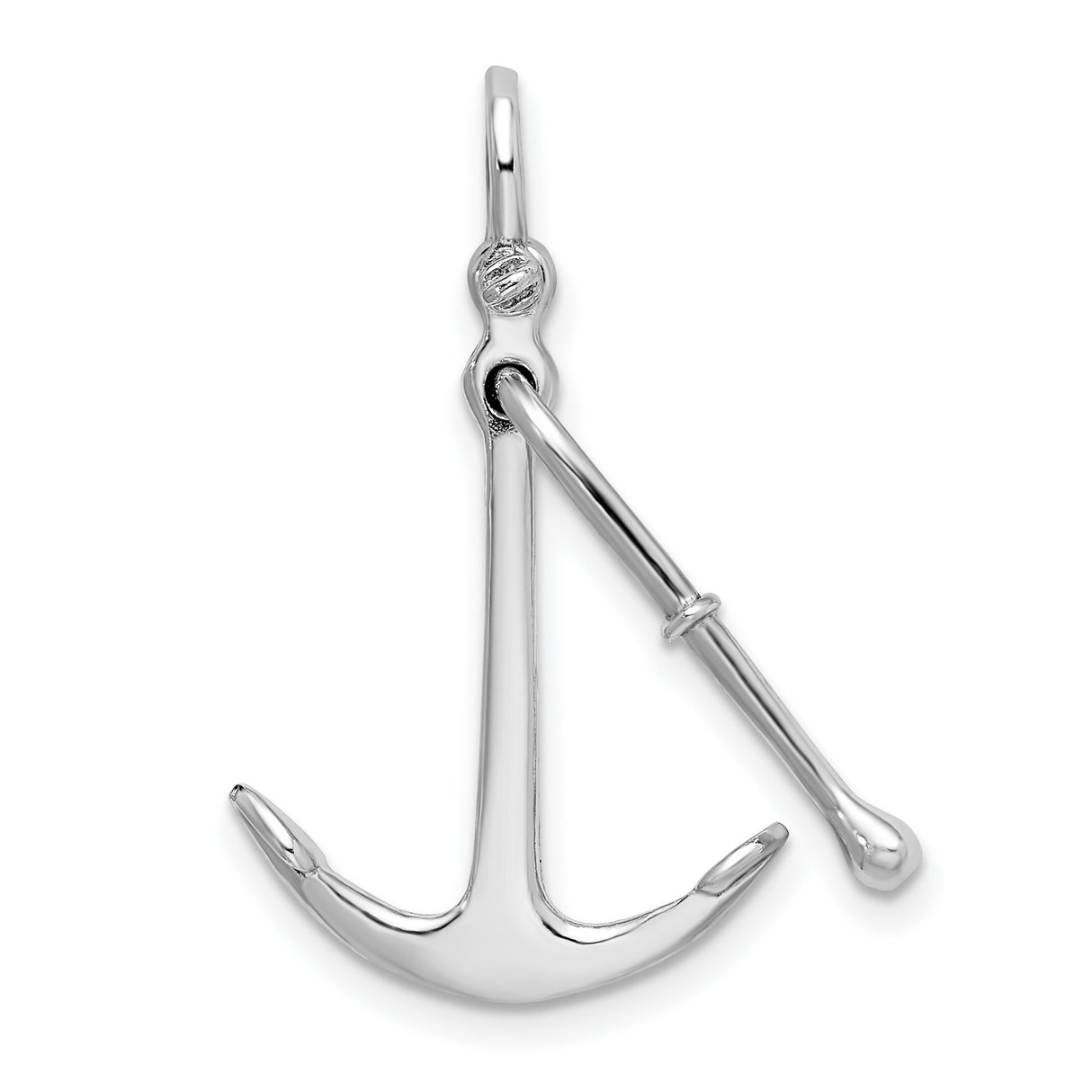Sterling Silver Anchor Pendant, Nautical Maritime Symbol of Strength, Hope, and Faith, Unisex Jewelry