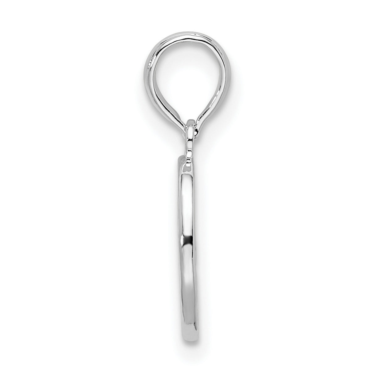 Sterling Silver Pendant with Raised Fleur-de-Lis Design, French Heritage Symbol