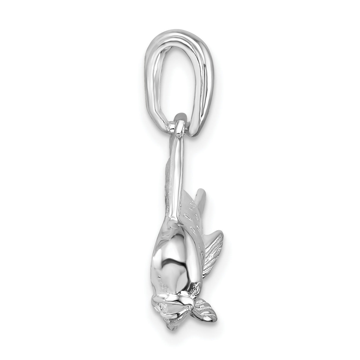Sterling Silver Mahi Mahi Fish Pendant, Nautical Ocean Life Jewelry for Men or Unisex