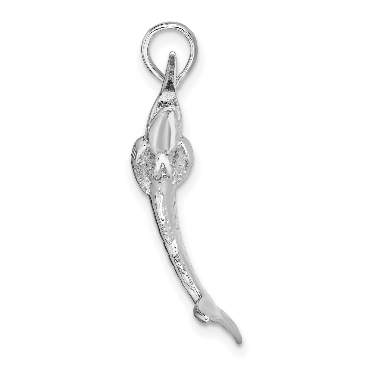 Sterling Silver Marlin Fish Pendant with Nautical Oceanic Detail for Sea Life and Fishing Enthusiasts