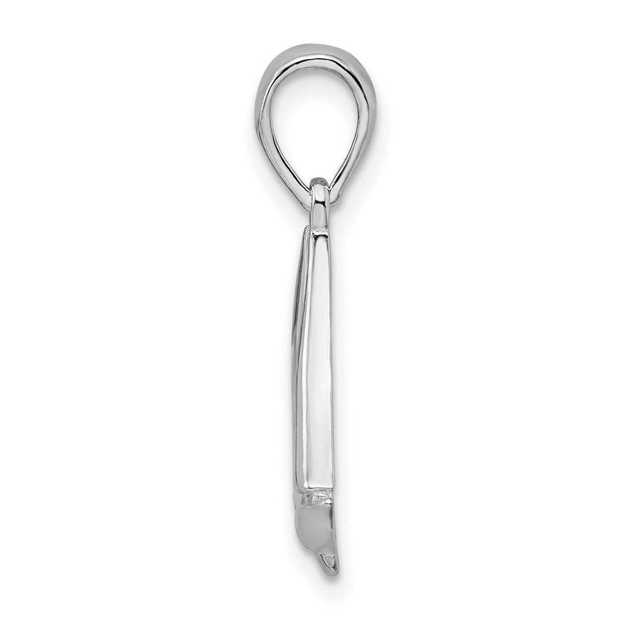 Polished Sailboat Charm Pendant in Real 925 Sterling Silver