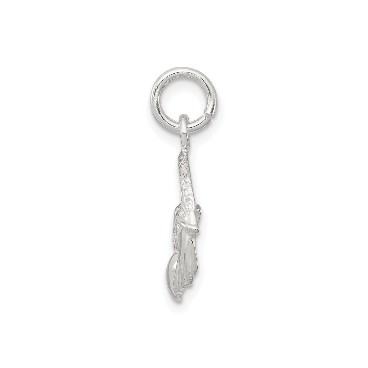 Sterling Silver Claddagh Pendant with Heart and Crown Symbol, Irish Celtic Jewelry