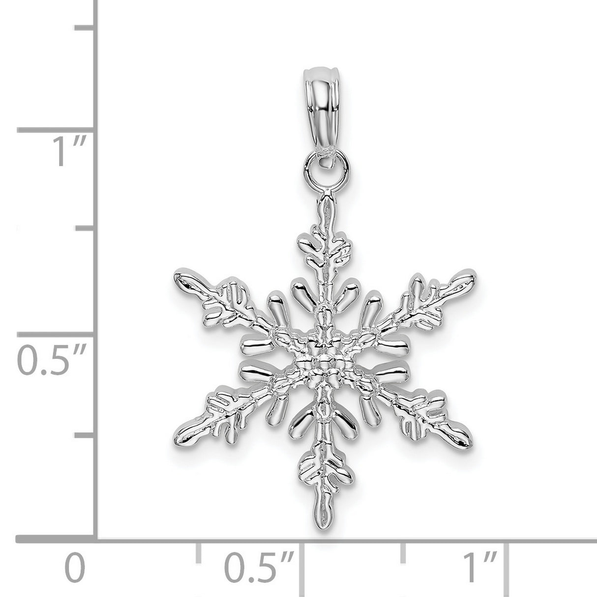 Sterling Silver Snowflake Pendant with Intricate Winter Design for Women