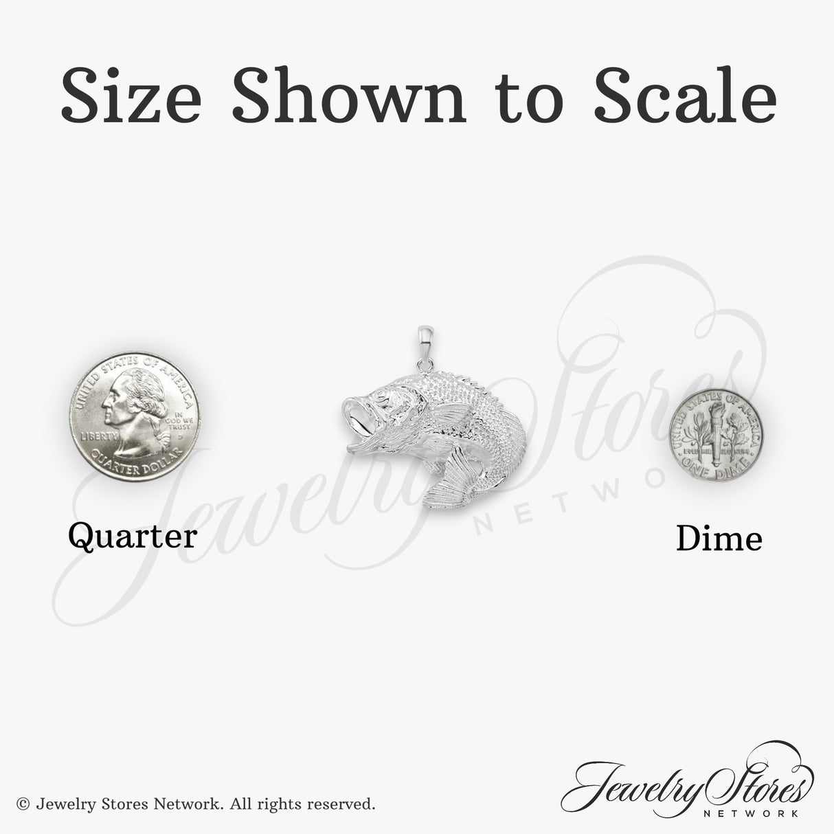 Sterling Silver Largemouth Bass Pendant with Detailed Fins and Scales, Unisex Fishing Jewelry